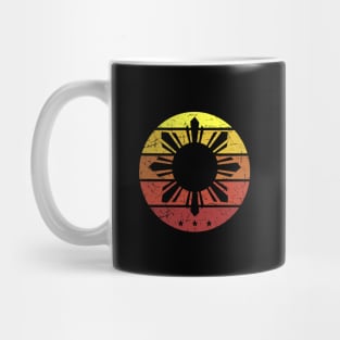 Philippines Three Stars and a Sun (Vintage Sunset) Mug